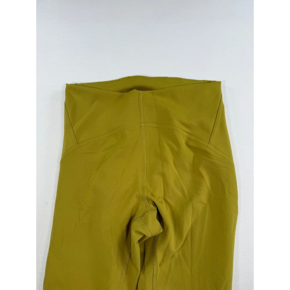 Lululemon High Rise Leggings Mustard Yellow‎ Size 6 25